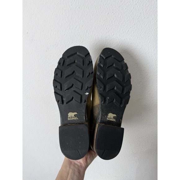 Sorel Emelia Suede Ankle Boots Women’s 9 Brown Zip Boho Logo Waterproof Winter - Picture 9 of 9